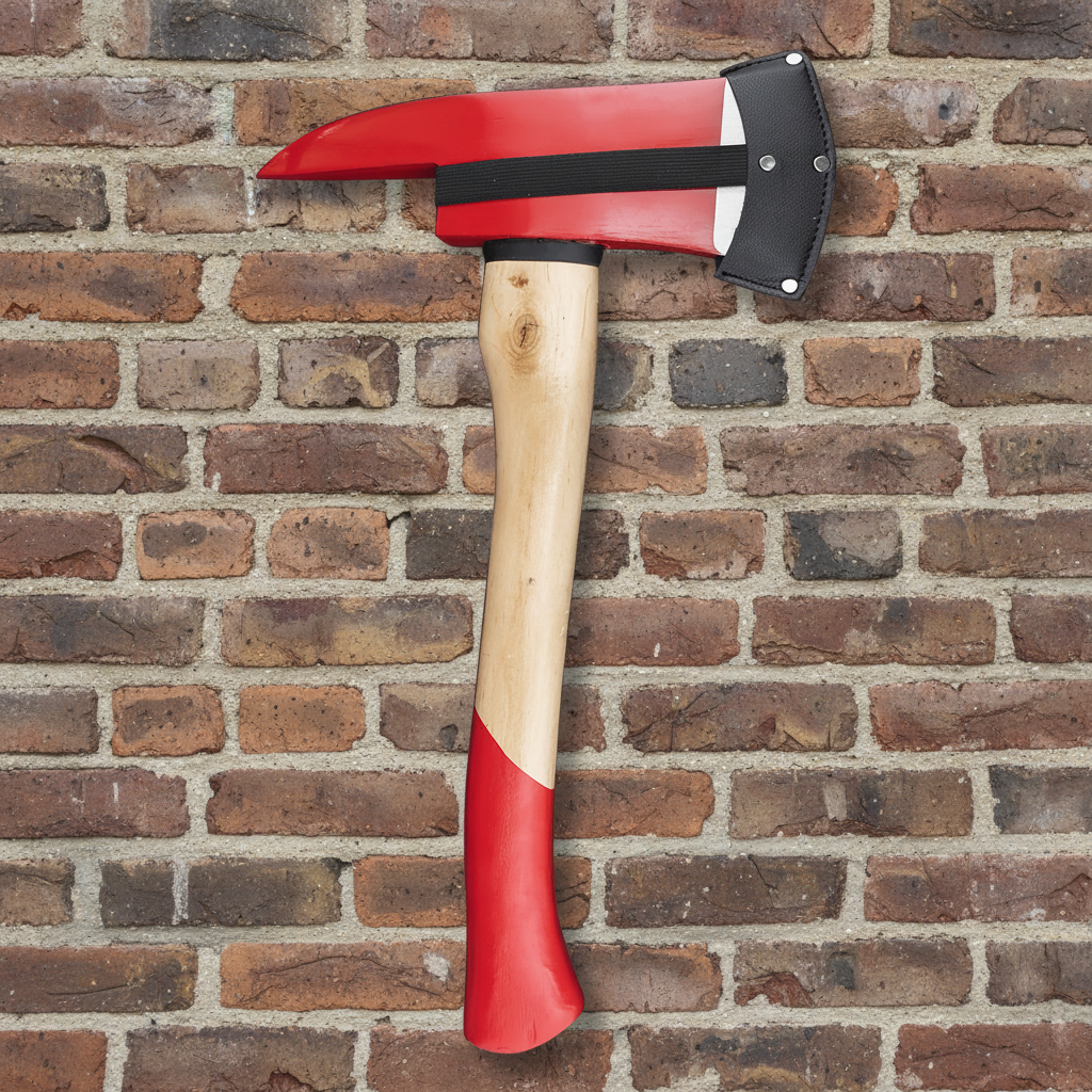 17 1/2" Short Fireman Axe with Blade Guard