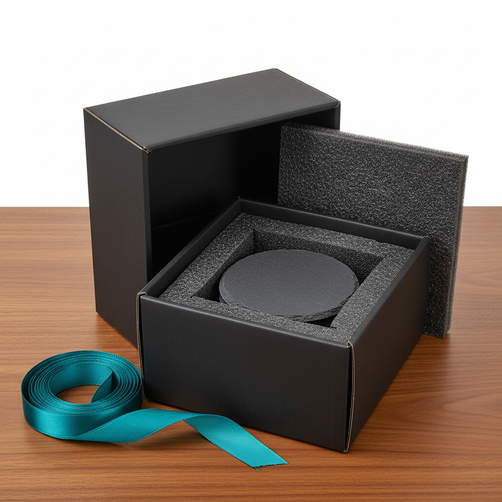 Round Slate Coaster Set-6 Piece
