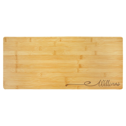 23 3/4" x 10" Bamboo Charcuterie Board/Cutting Board