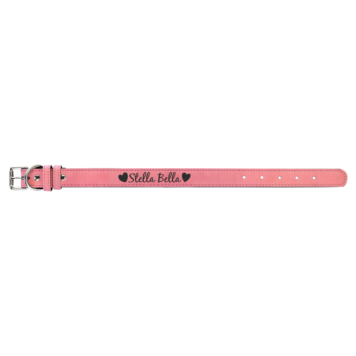 Laserable Leatherette Dog Collar