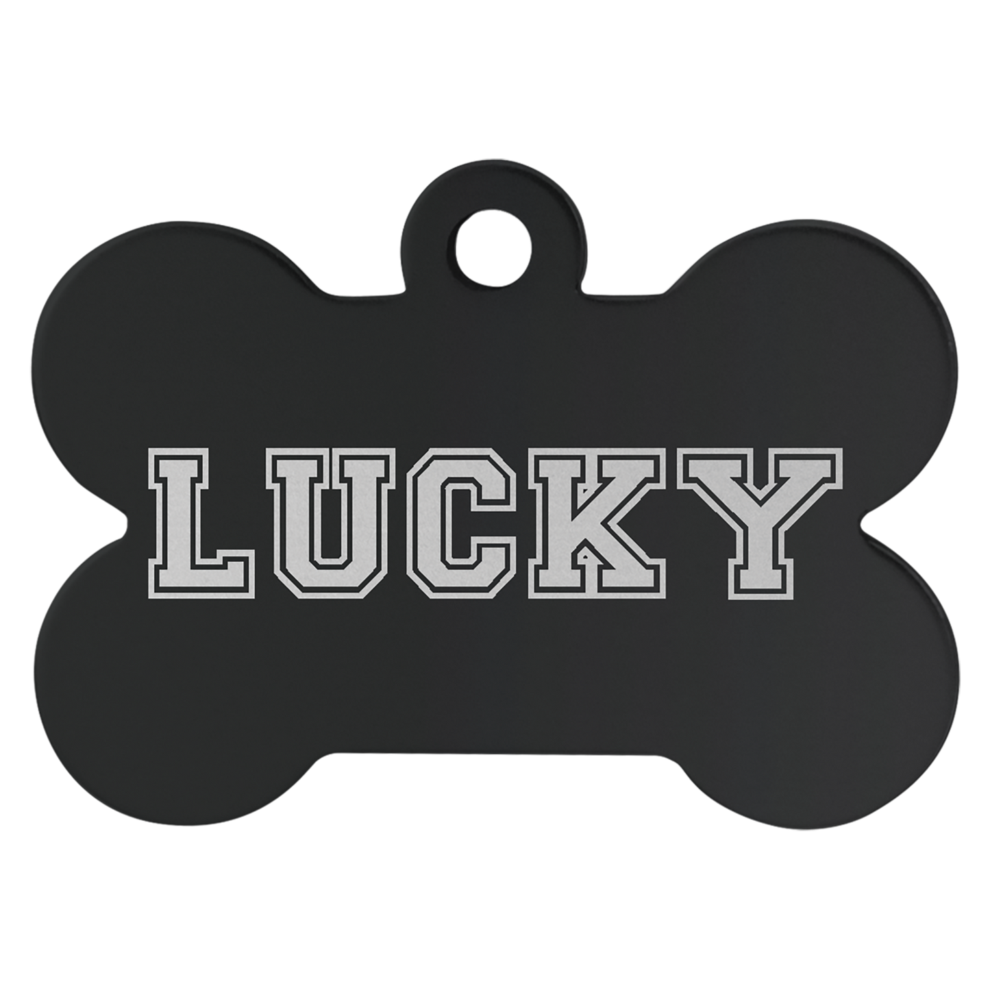 1 1/4" x 3/4" Laserable Anodized Aluminum Bone Pet Tag