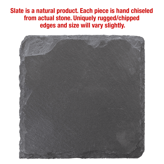 Square Slate Coaster Set-6 Piece
